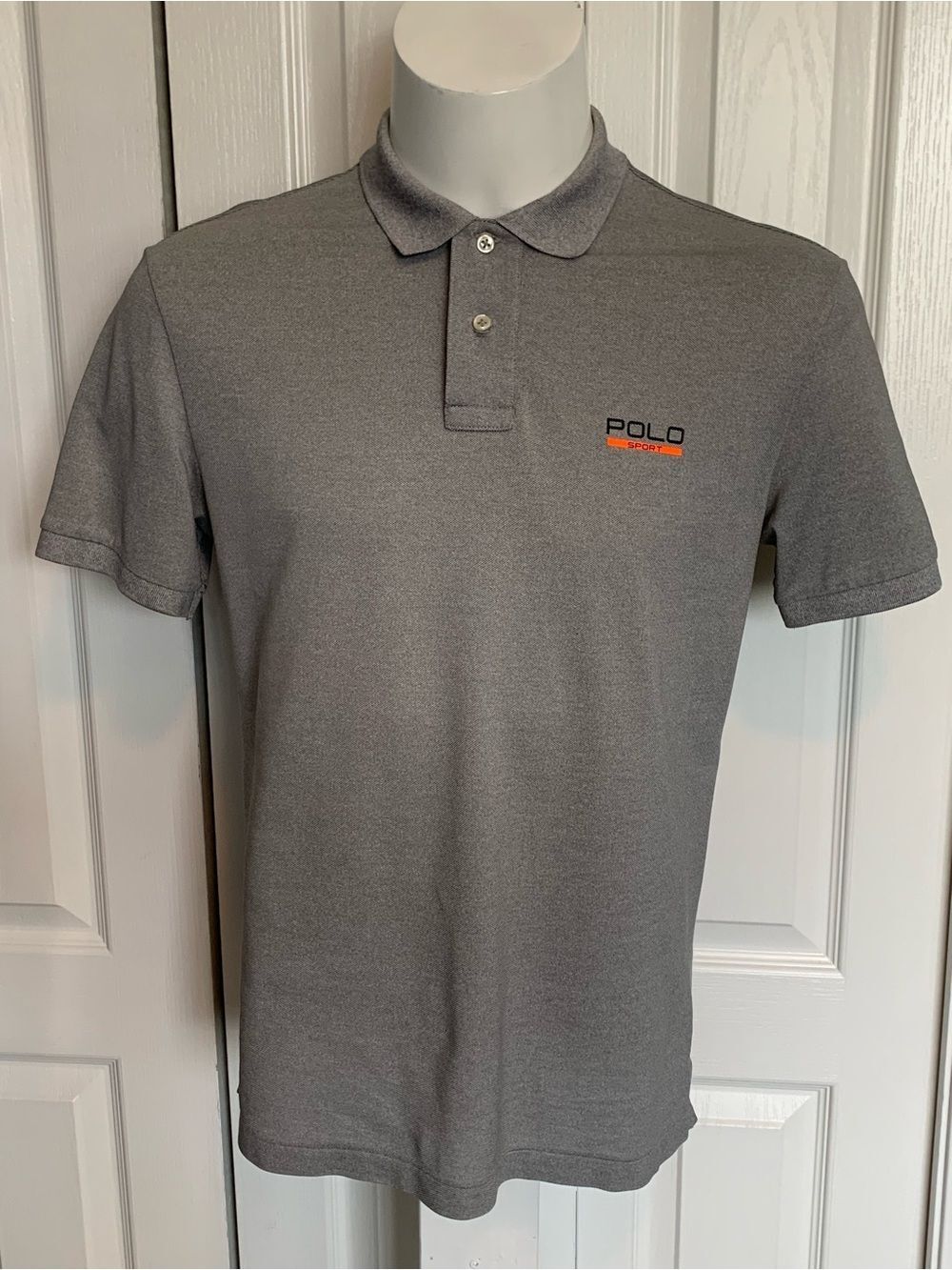 Polo sport by Ralph Lauren Men's Gray Short-Sleeve Polo